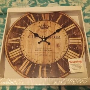 Rustic Wall Clock - Brown